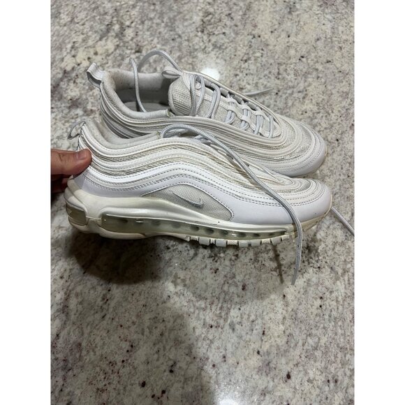 Nike Other - Nike Air Max 97 Triple White Wolf Grey Shoes‎ 921826-101 - Size 8.5